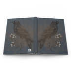 Weathered Blackbird and Flowers Design Journal