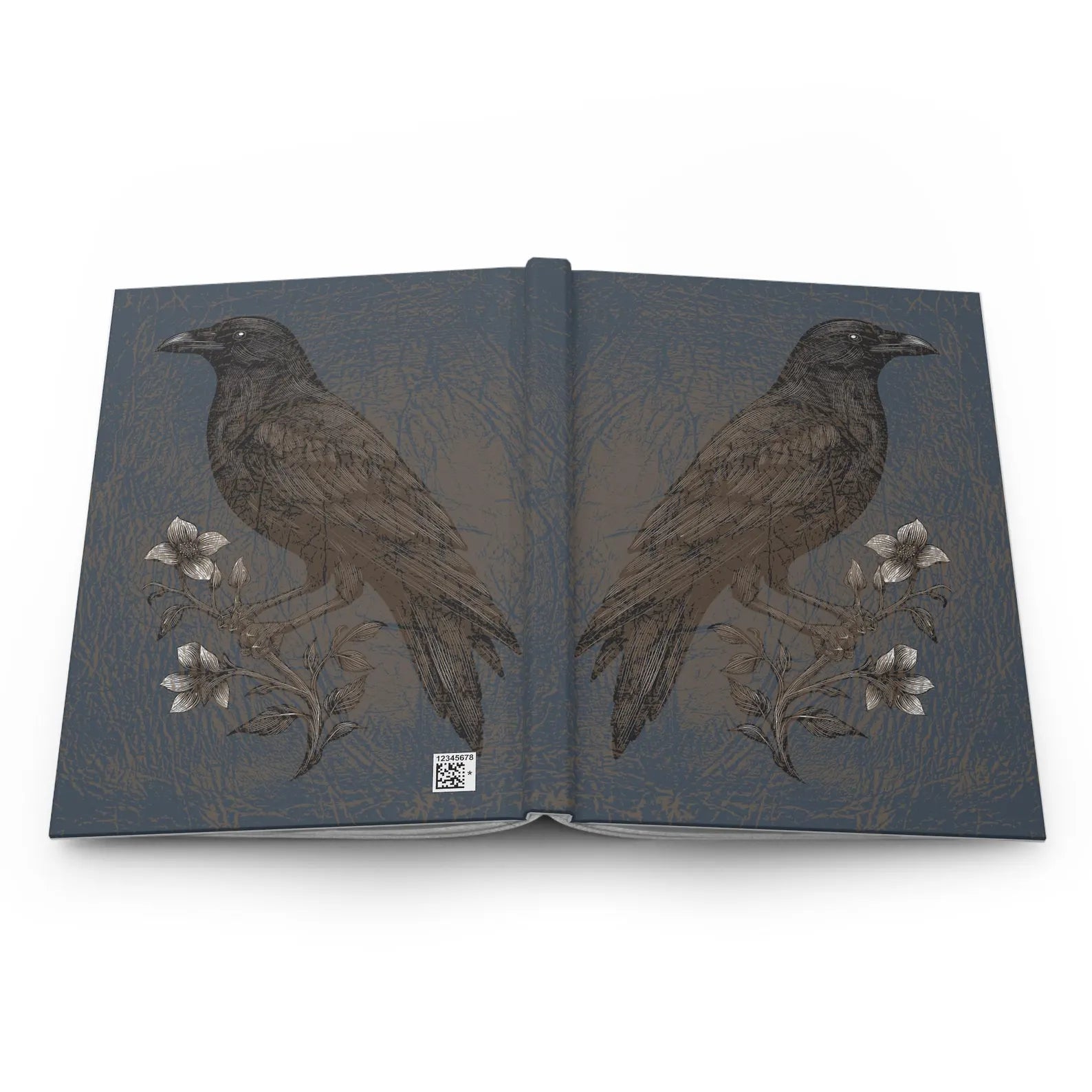 Weathered Blackbird and Flowers Design Journal