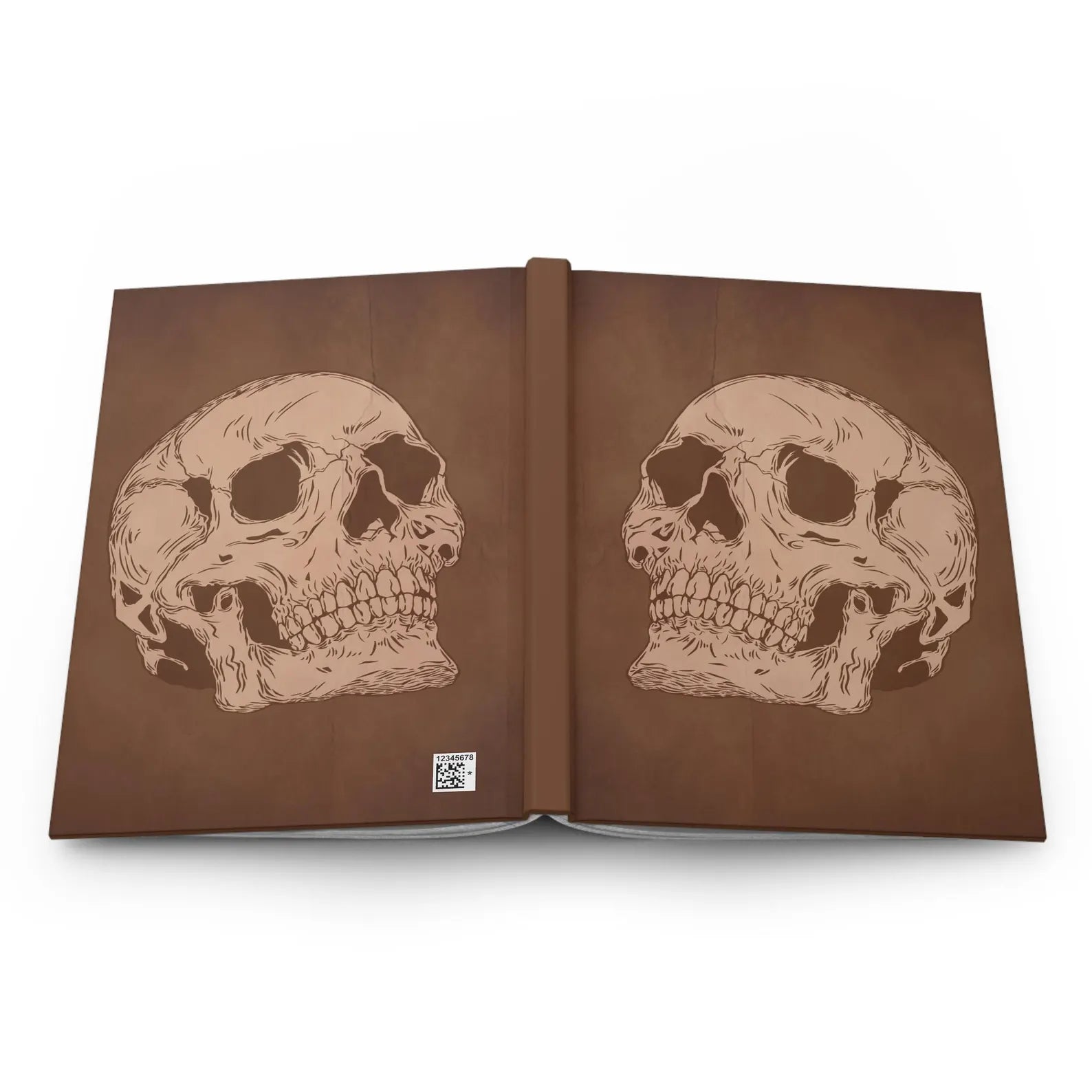 Vintage Skull Leather Journal
